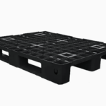 Pallet plástico vazado 1200x1000x150mm PL1210-3A com alma de aço e 3 runners