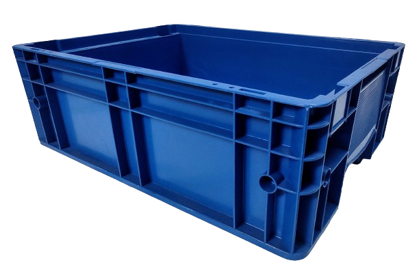 Caixa plástica KLT 4315 azul com o fundo lego - ABelt Loja