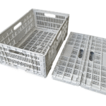 Caixa plástica dobrável 60x40x24cm ABelt CD-240 45L / 25kg branca