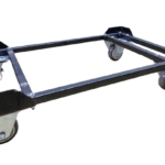 Carrinho tartaruga modelo TransCaixa 180 para transporte de caixas Hortifruti 55x36x31cm com rodízios de Ø 75 mm (3’’) e carga até 180 kg