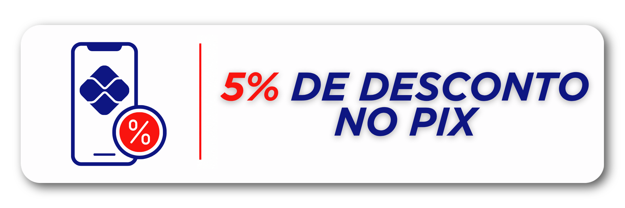 5% de desconto no pix