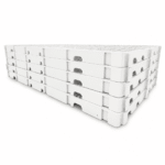 Estrado plástico modular 100x60x4,5cm branco - Imagem 4