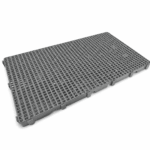 Piso plástico modular 100x60x4,5cm cinza