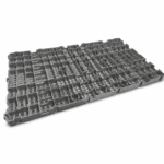Piso plástico modular 100x60x4,5cm cinza - Imagem 2