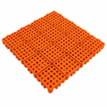 Piso flexivel modular 24x24cm laranja