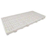 Estrado plástico 50x25x2,5cm natural - pead 100% virgem